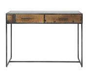 Dimehouse Industriële sidetable Charlie hout metaal 2 lades