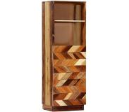 vidaXL Hoge kast 40x32x122 cm massief gerecycled hout