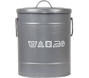 Label51 Opbergblik Wasmand - Grijs - Metaal - S (Groen, 26x26x33cm)
