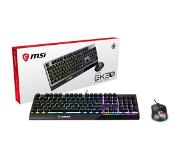 MSI Vigor GK30 Combo Gaming Keyboard Zwart