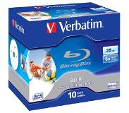 Verbatim BD-R SL 25GB 6x Printable 10 Pack Jewel Case 10 stuk(s)
