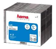 Hama Cd Slim Box, Black, Pack Of 25 Pcs