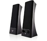 V7 USB Powered Stereo Speakers - for Notebook and Desktop (Zwart)