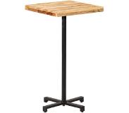 vidaXL Bartafel Vierkant 60x60x110 Cm Ruw Mangohout