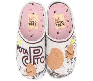 Hot Potatoes Pantoffels grijs Textiel 750224 Maat 34