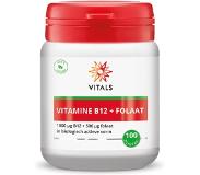 Vitals - Vitamine B12 + folaat - 500 mcg - Voedingssupplementen - 100 zuigtabletten