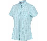 Regatta blouse Mindano V geruit dames polyester aqua maat 40