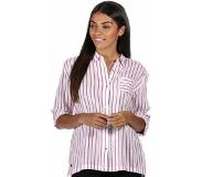 Regatta blouse Meera gestreept dames viscose wit/roze maat 46