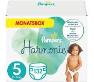 Pampers Harmonie Maat 5 Junior 11+ Kg Maandbox 132 Luiers | Maat: 5 (12-17 kg)