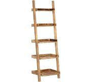 vidaXL Ladderkast 75x37x205 cm massief mangohout bruin