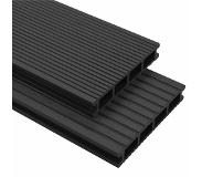 vidaXL Terrasplanken HKC met accessoires 15 m² 4 m antraciet