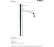 Sub 93 highriser wastafelkraan 36,2 cm, mat zwart