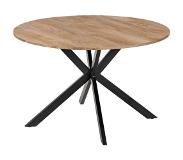 Lizzely Garden & Living Eettafel rond Ronsi bruin 150cm ronde eettafel