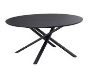 Lizzely Garden & Living Eettafel rond Ronsi zwart 150cm ronde tafel
