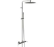 Blinq Grip showerset thermostatisch met hendels chrome