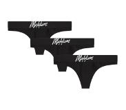 Malelions String 3-pack - Black/White | Maat XS