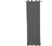 TODAY lichtdoorlatend Kant en Klaar Gordijn - Met ringen - 140 x 240cm - fusain - houtskool - zwart