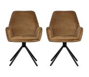 WOOOD Exclusive eetkamerstoel Amber (set van 2)