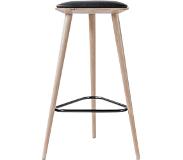 Nordiq Finn - Houten barkruk - 61 cm hoog - Whitewash