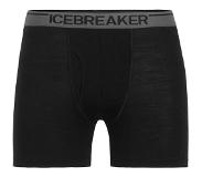 Icebreaker Anatomica Zwemboxers met Fly Heren, zwart M 2023 Base Layer korte onderbroeken