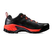 Mammut Sapuen Low GTX Shoes Men, zwart/rood 2022 UK 7,5 | EU 41 1/3 Trekking- & Wandelschoenen
