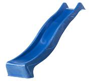 Axi Sky230 Glijbaan Met Wateraansluiting In Blauw - 228 Cm Aanbouwglijbaan Van Kunststof Voor Platformhoogte 120cm