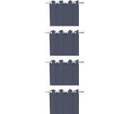 TODAY Kant en Klaar lichtdoorlatend Gordijn - 140 x 240 cm - Navy - Donkerblauw