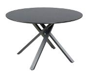 Lizzely Garden & Living Eettafel rond Ronsi Antoinette zwart 120cm ronde tafel