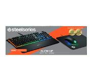 SteelSeries Glow Up Bundle: Gaming Toetsenbord Apex 3 Rgb Azerty Zwart + Draadloze Gaming Muis Rival Muismat