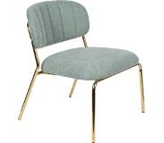 AnLi Style Lounge Chair Jolien Gold/Light Green