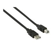 InLine USB-A naar USB-B kabel - USB2.0 - tot 0,5A / zwart - 10 meter