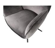 WOOOD Exclusive Amber Eetkamerstoel Fluweel Grijs (Grey, 88x60x61)