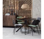 WOOOD Exclusive WOOOD Eetkamerstoel 'Jackie' Velvet, kleur Grijs