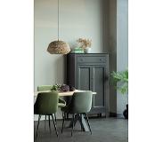 WOOOD Exclusive Selin Eetkamerstoel Fluweel Grasgroen (Grass Green, 83x51x55)
