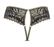 Axami Luxe string Camila zwart/goud - XL