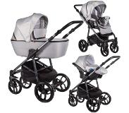 Baby Merc La Noche Limited Light Grey 3-in-1 Kinderwagen incl. Autostoel LNL/LNL07/SCE