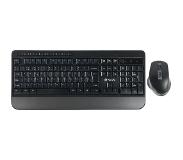 NGS SPELL KIT toetsenbord Inclusief muis USB + Bluetooth QWERTY Spaans Zwart