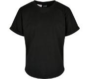 Urban Classics Kinder Tshirt -Kids 158/164- Long Shaped Turnup Zwart