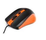 Platinet OM05O USB Optisch 1000DPI Ambidextrous Zwart, Oranje muis