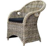 AVH-Collectie Macau dining tuinstoel met handgat naturel rotan