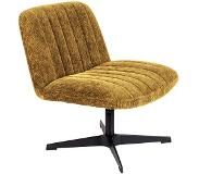 Zilt Fauteuil 'Quintin' Rib, kleur Okergeel