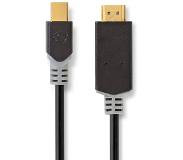 Nedis Mini DisplayPort-Kabel | Mini-DisplayPort Male naar HDMI | 21.6 Gbps | 2 m | 1 stuks - CCBW37600AT20
