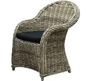 AVH-Collectie Roma dining tuinstoel naturel rotan - suntech kussen