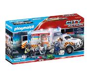 Playmobil Constructie-speelset Reddingsvoertuig: US Ambulance (70936), City Action met licht- en geluidseffecten, made in germany (93 stuks)