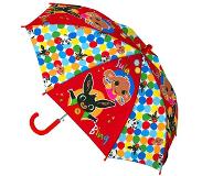 Bing kinderparaplu 38 cm PVC/fiberglass rood/wit