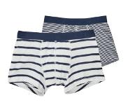 Petit Bateau Set van 2 gestreepte boxershorts voor jongens Jongens Onderbroek - Maat 140