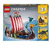 LEGO Creator 3-in-1 Vikingschip En De Midgaardslang (31132)