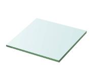 vidaXL Wandschap transparant 30x30 cm glas