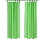 vidaXL Gordijn Appelgroen 140x245 cm (2 stuks)
