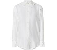 Sandro Blouse van zijde met plissé kraag